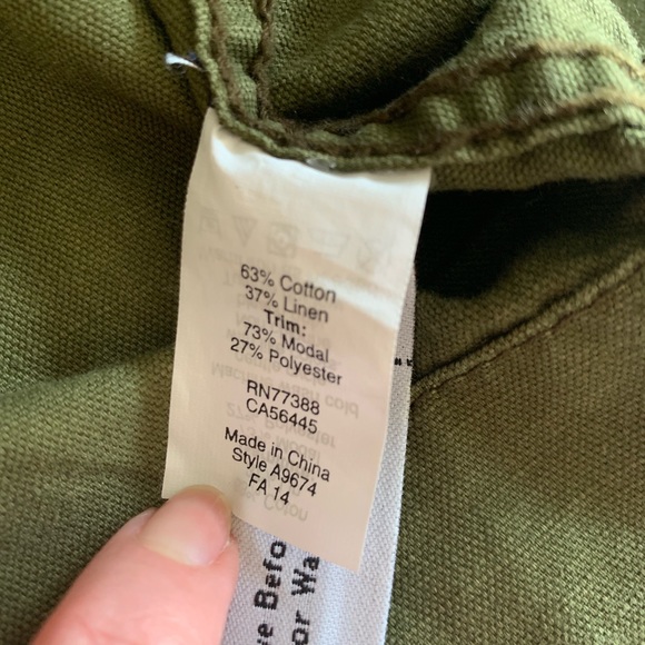 *SOLD* Madewell Quilted Jacket Olive Green Sz XS - Picture 5 of 8